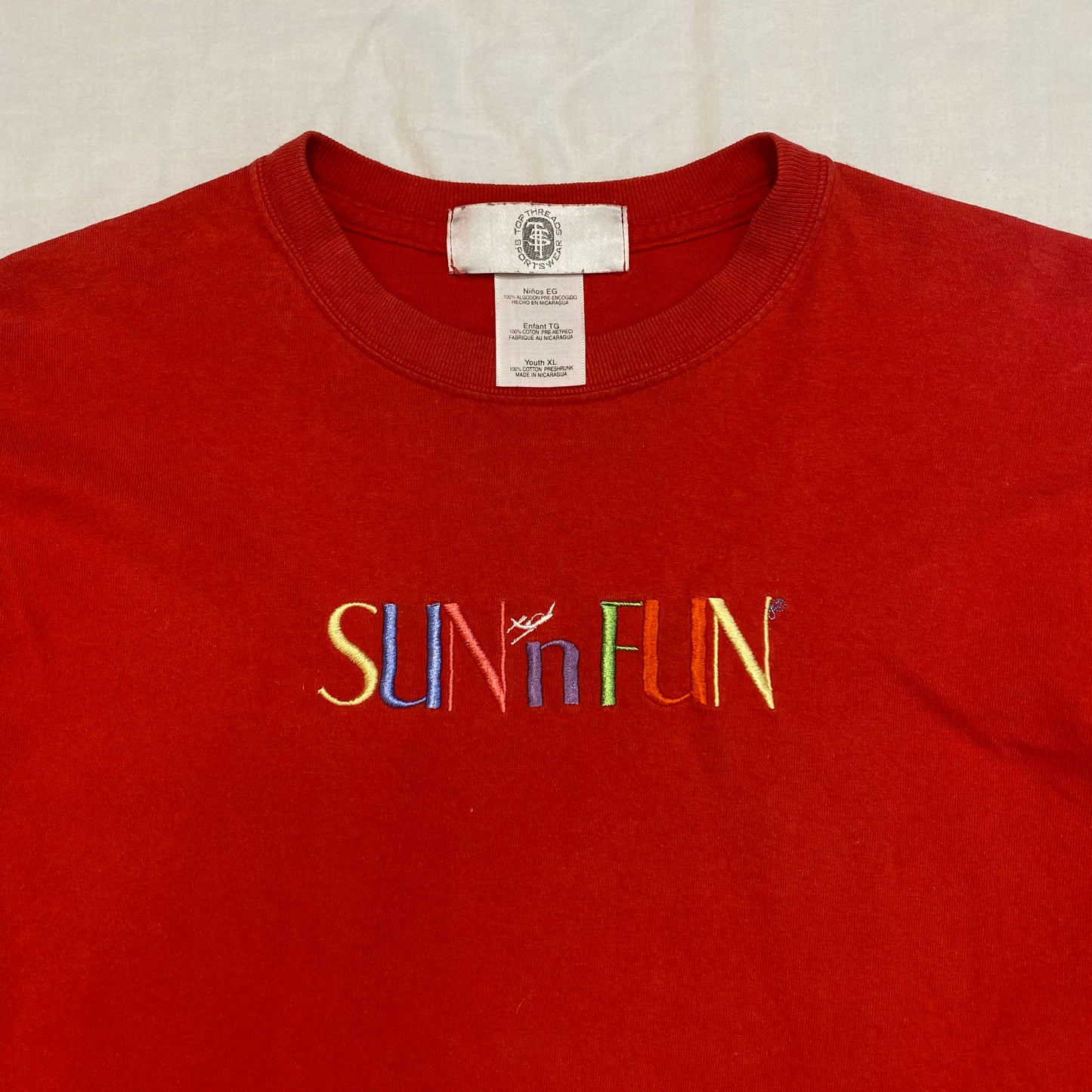 (XS) Vintage Red Summer Top