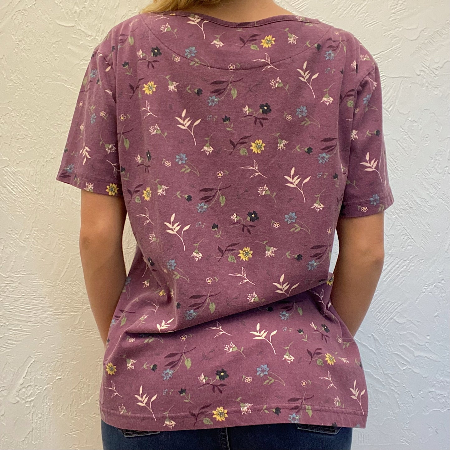 (L) Vintage Floral Top