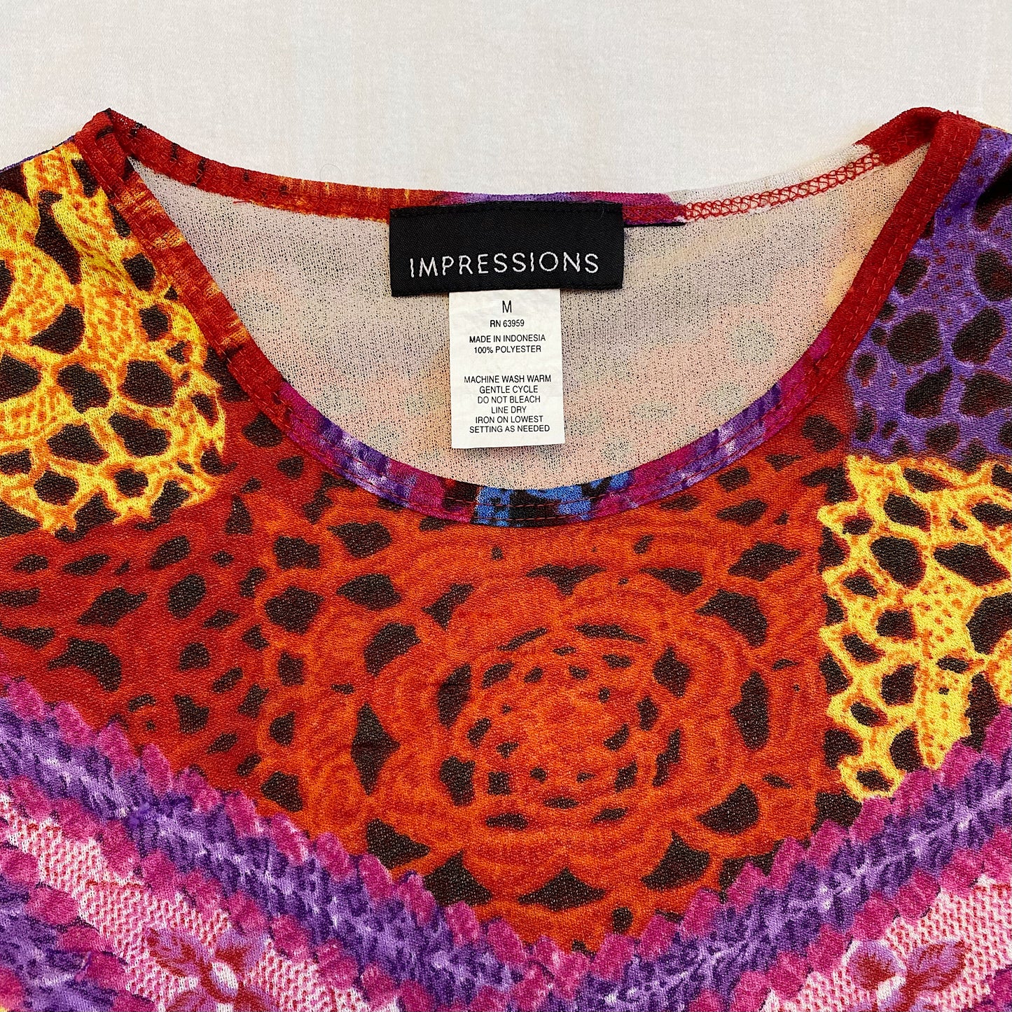 (M) Y2K Abstract Long Sleeve