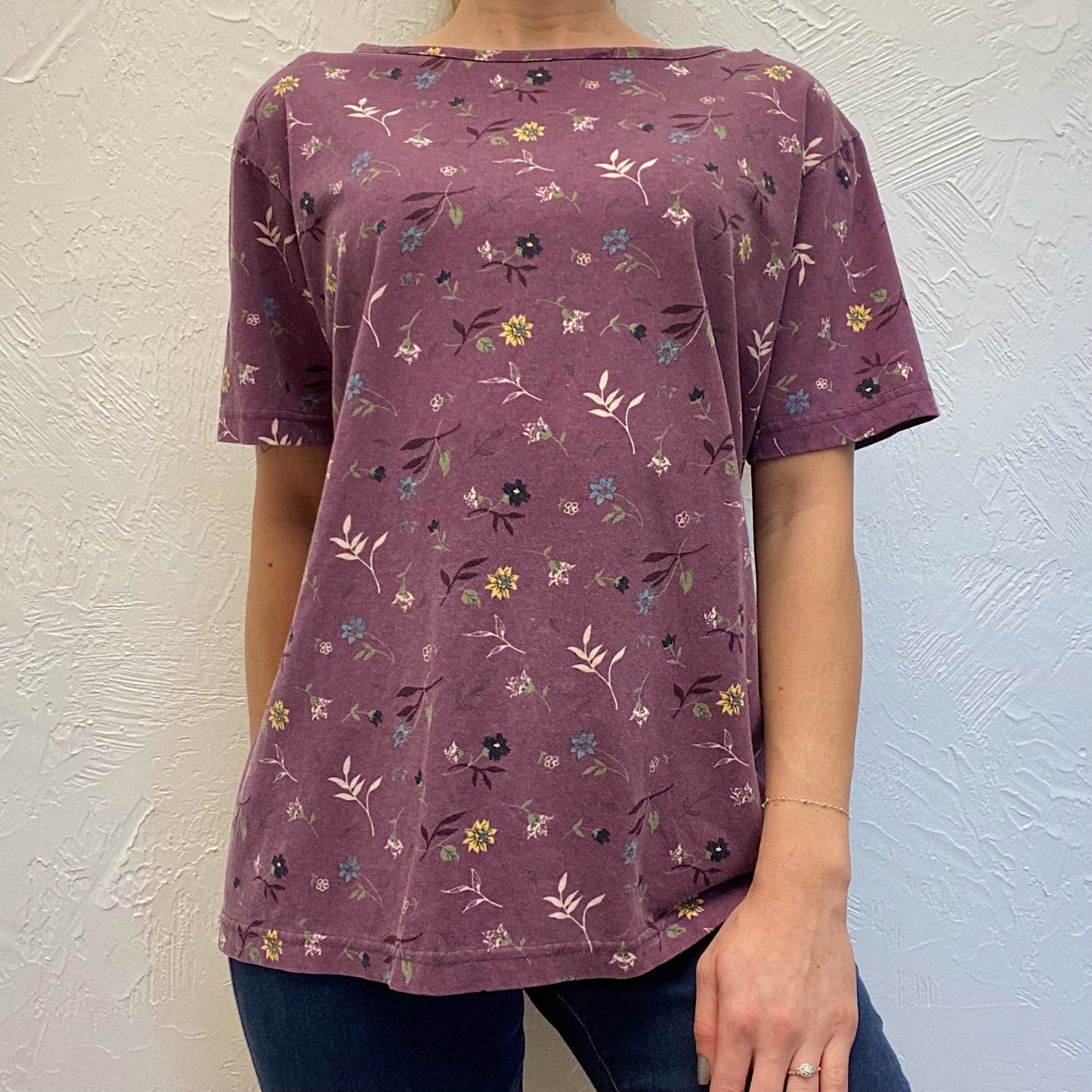 (L) Vintage Floral Top
