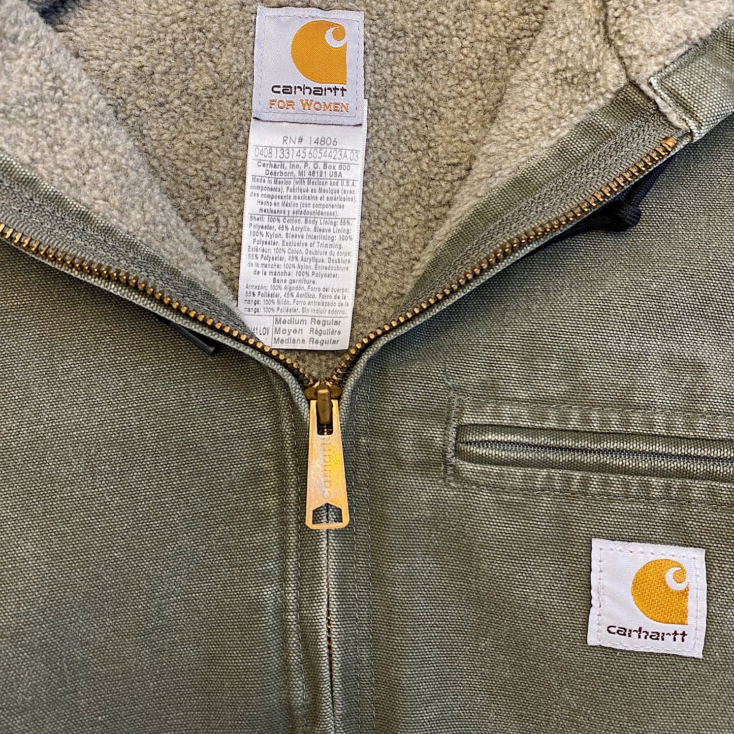 (M) Green Carhartt Jacket