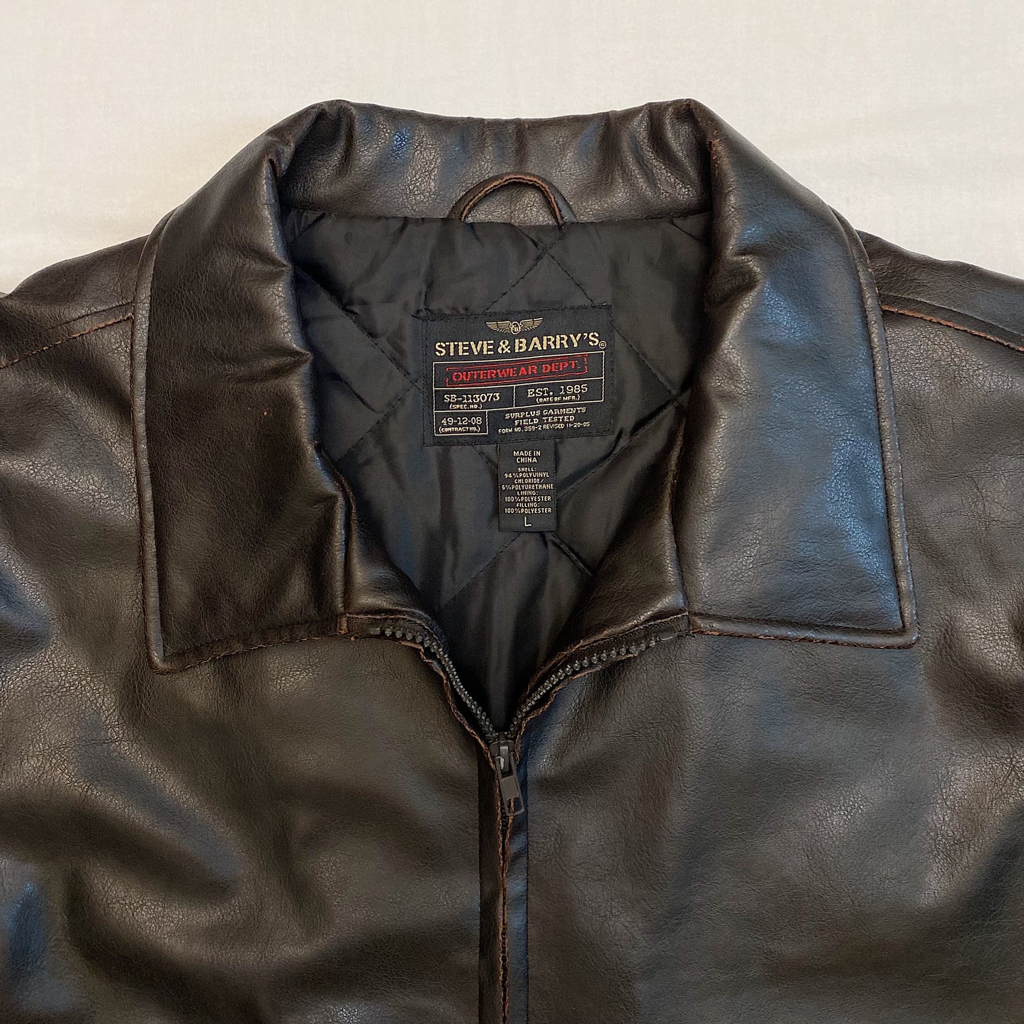 (L) Vintage Leather Jacket