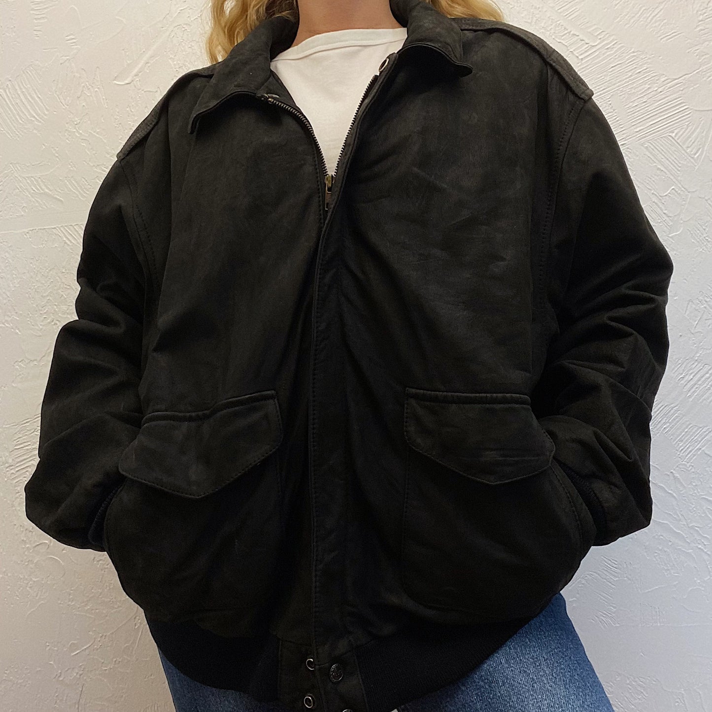 (L) Vintage Harley Coat