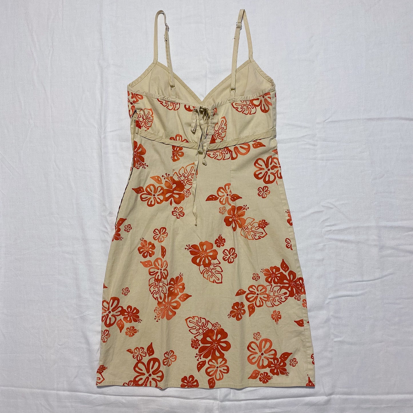 (S) Vintage Hawaiian Floral Dress