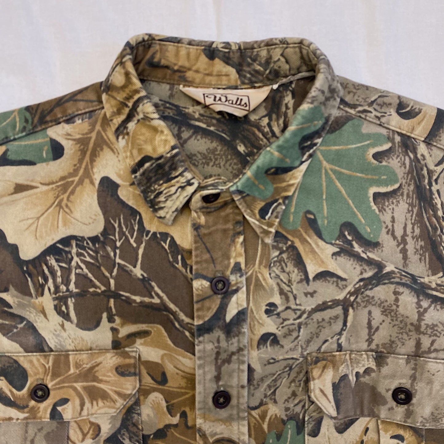 (S) Camo Button Up