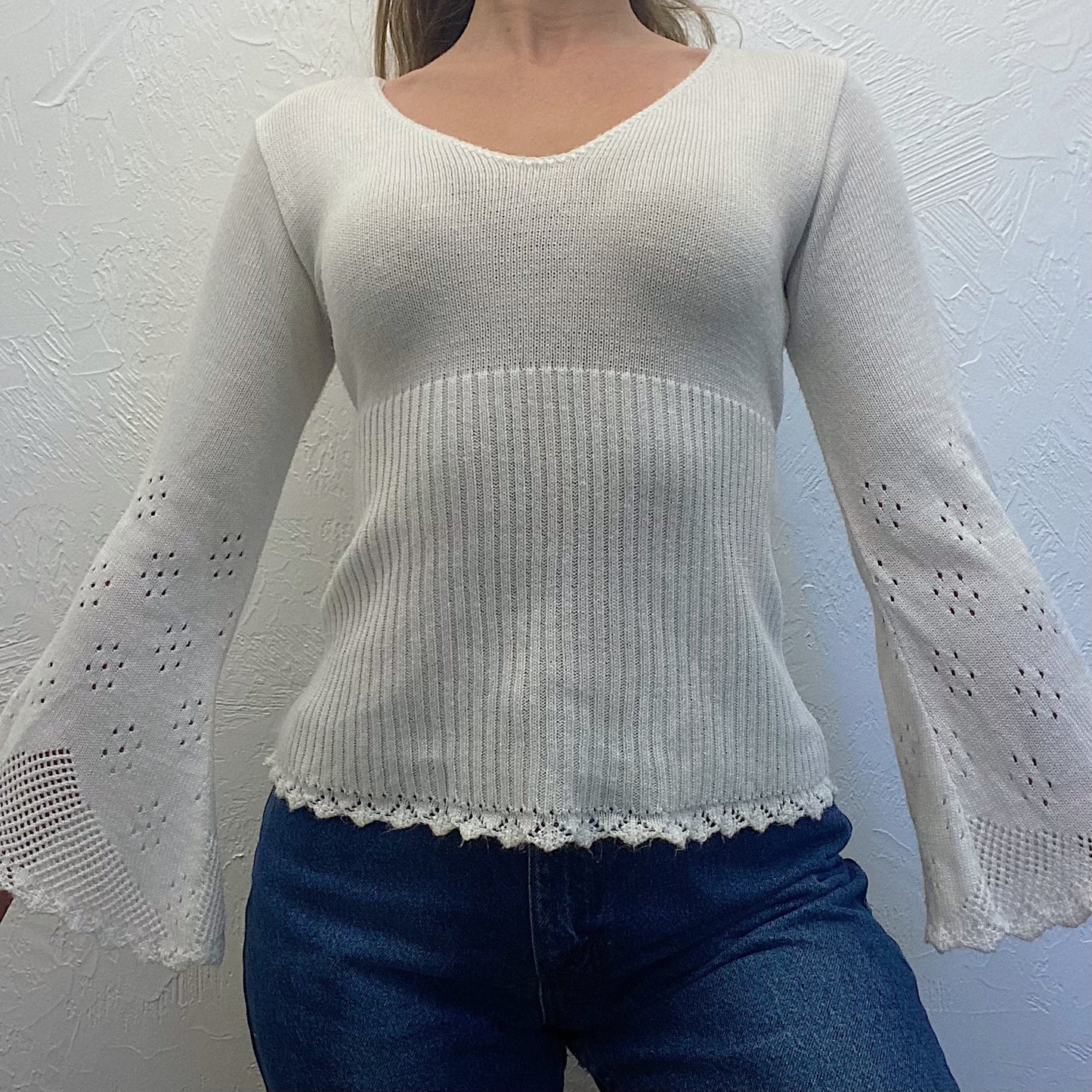 (S) Vintage Crochet Top