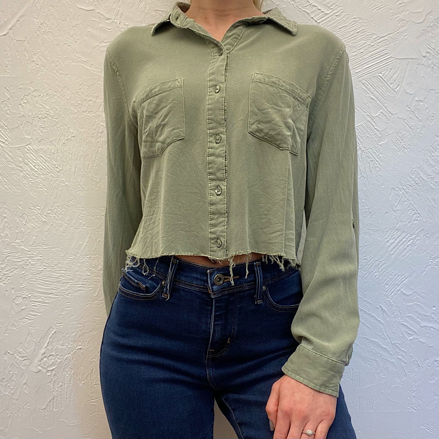 (M) Sage Green Top