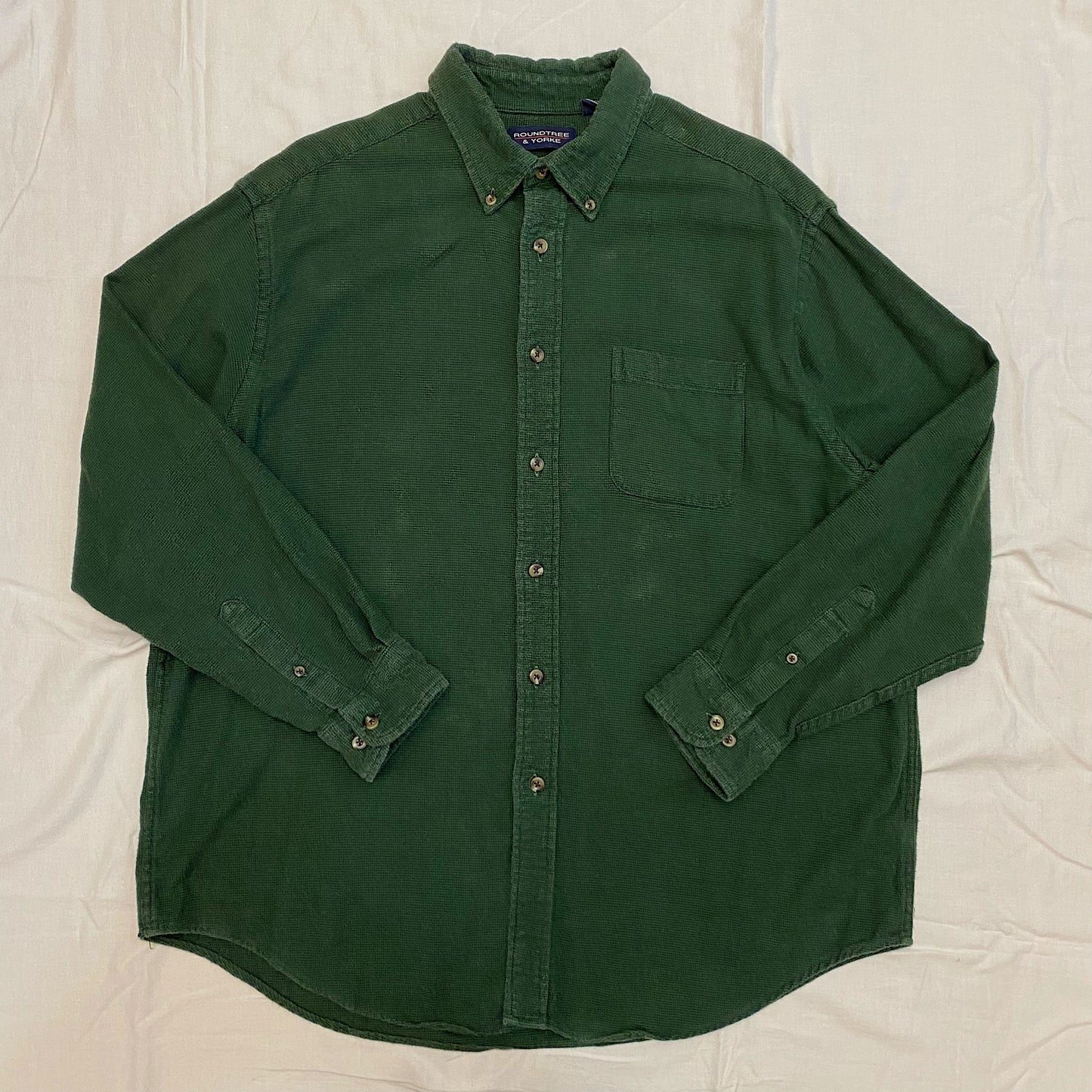 (XL) Green Button Up