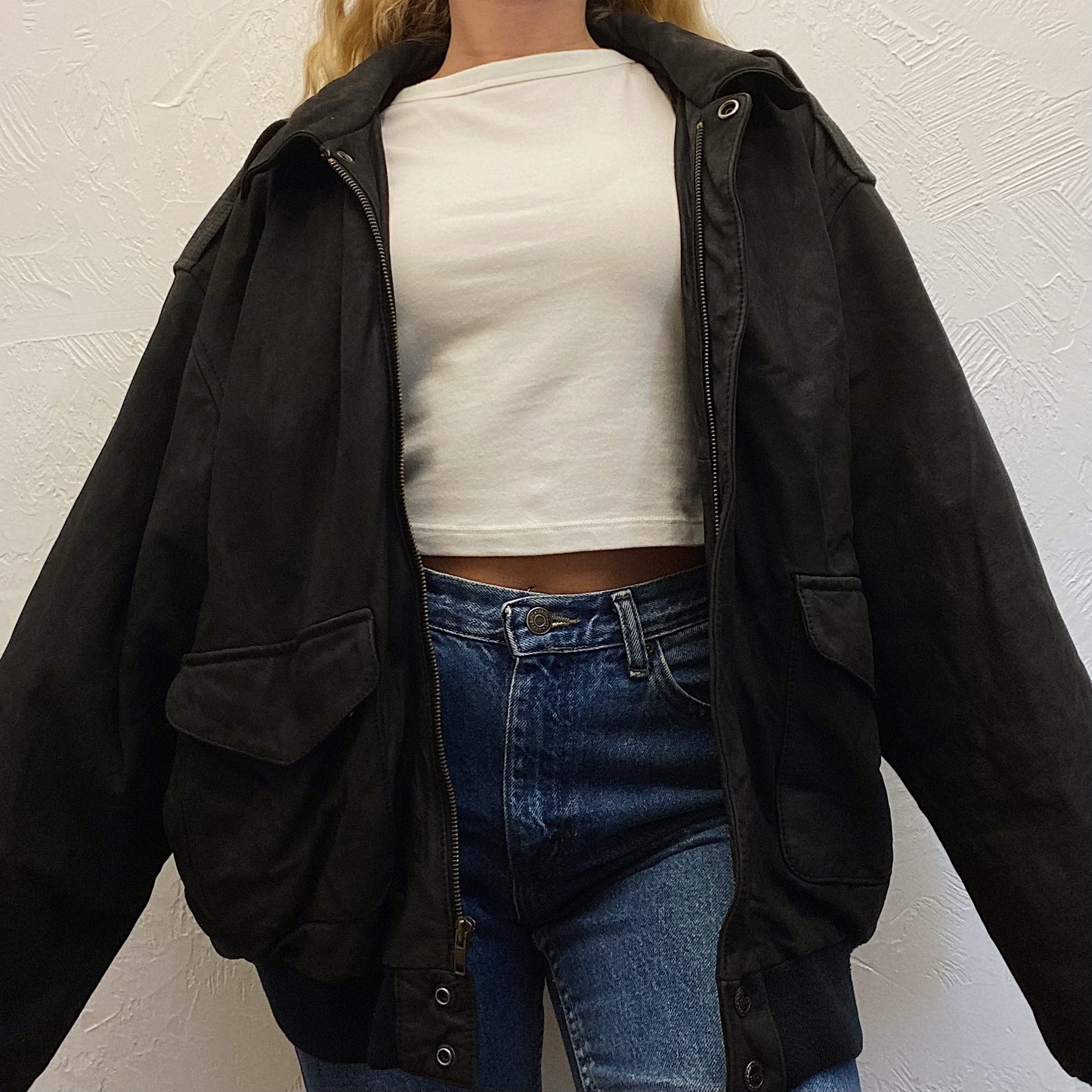 (L) Vintage Harley Coat