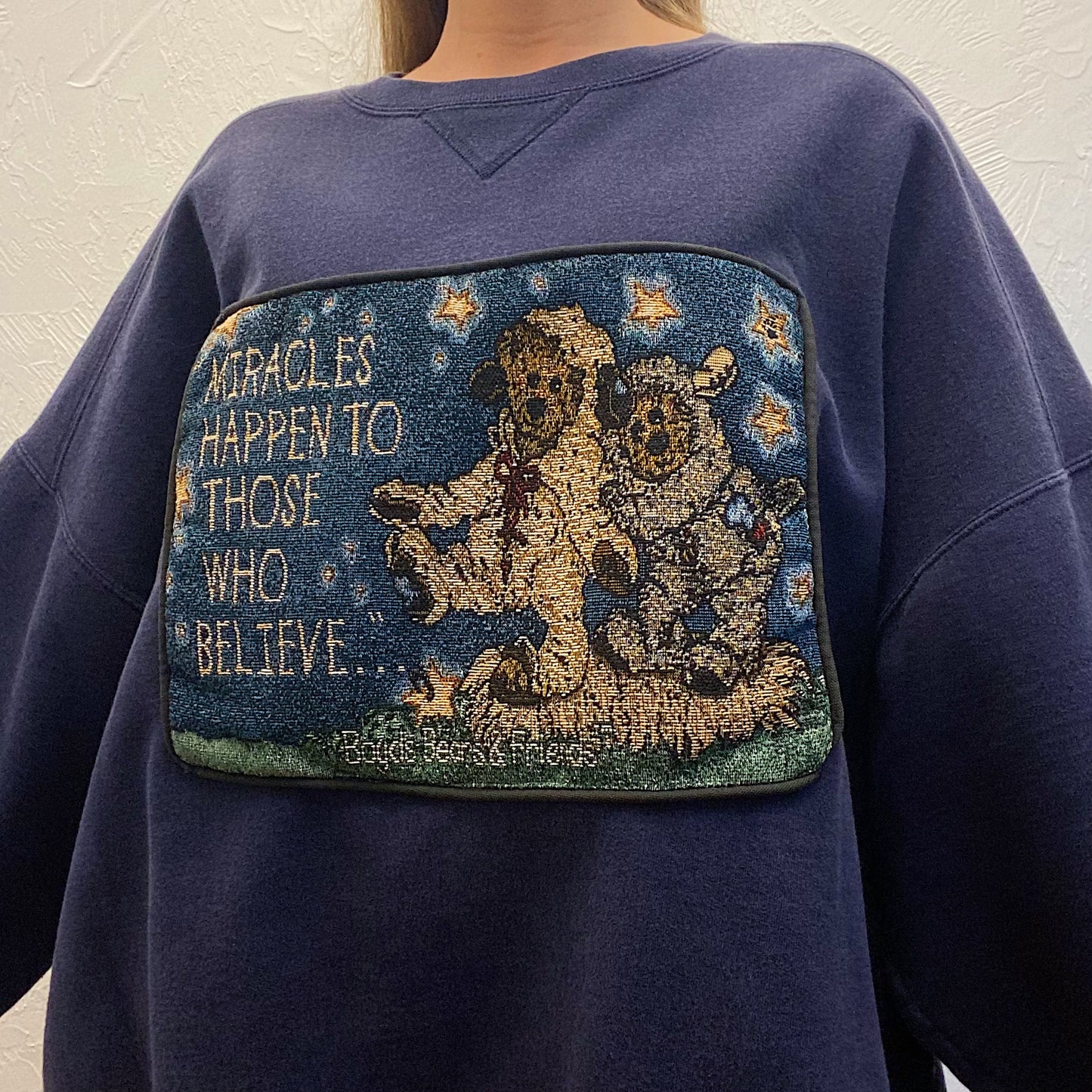 (XXL) Upcycled Teddy Sweatshirt