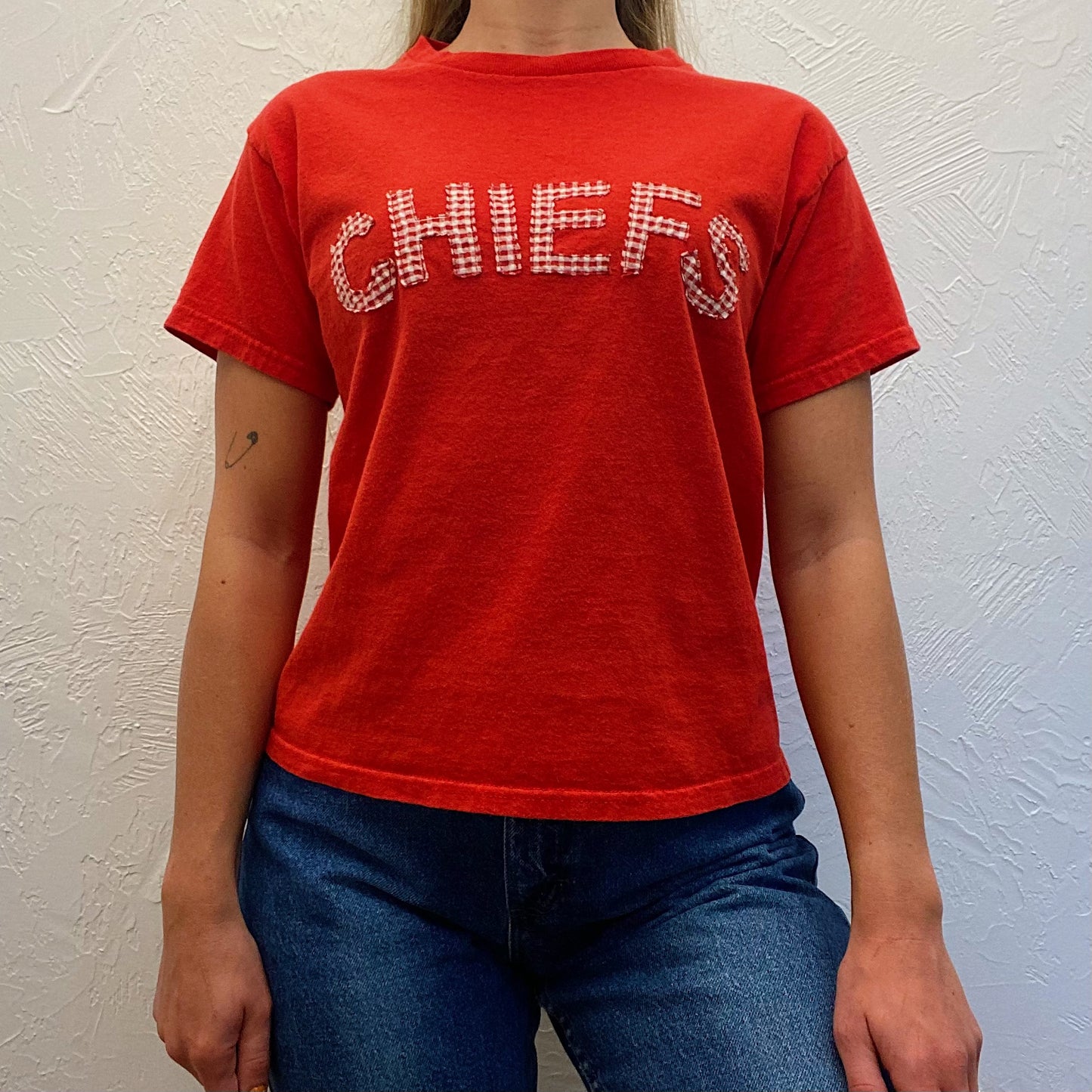 (S) Upcycled Chiefs Tee