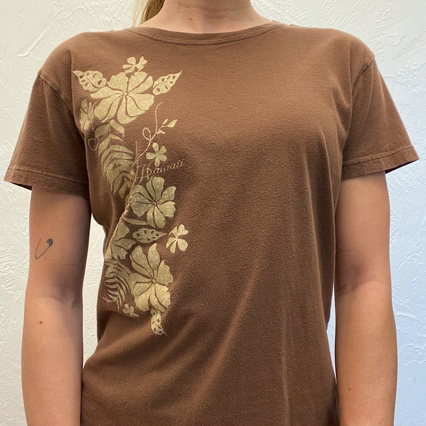 (XL) Brown Flower Top