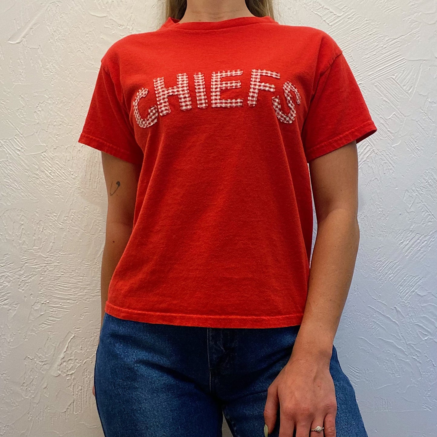 (S) Upcycled Chiefs Tee