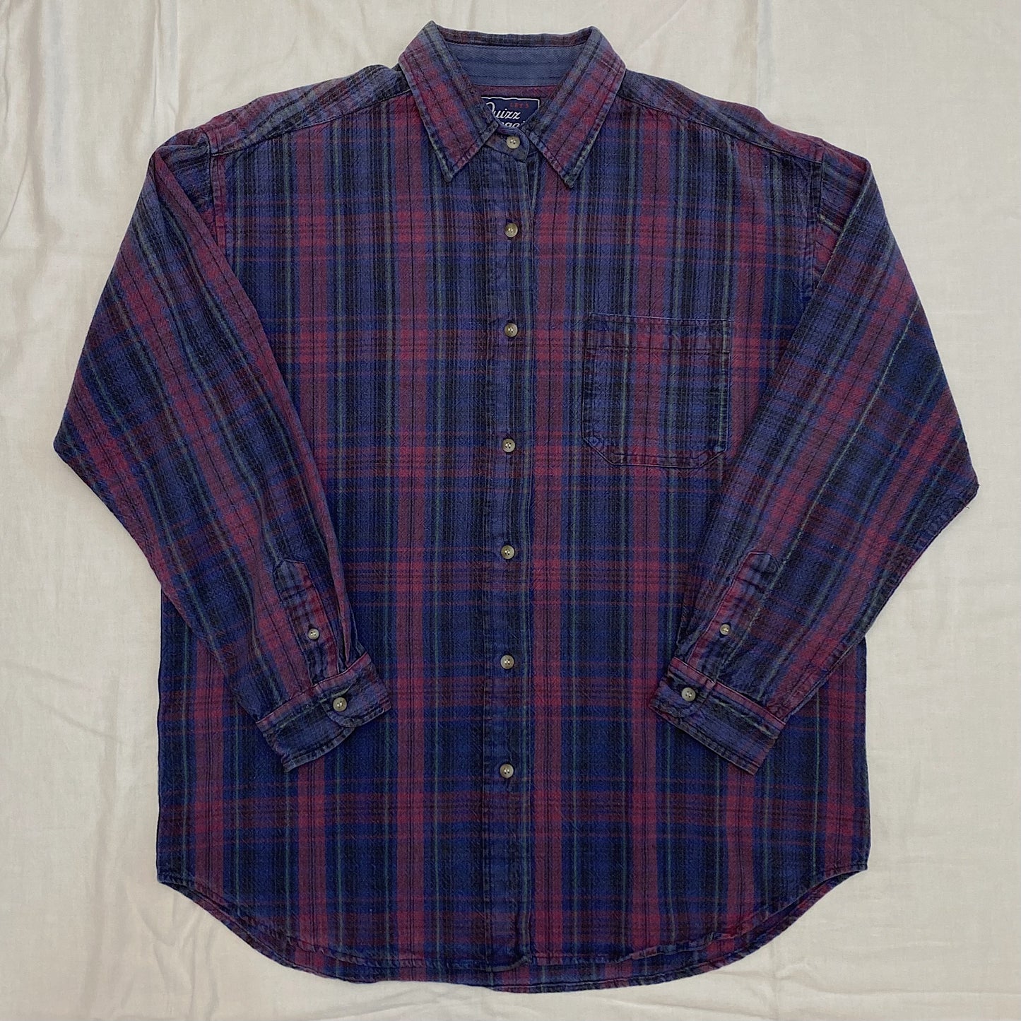 (L) Vintage Plaid Flannel