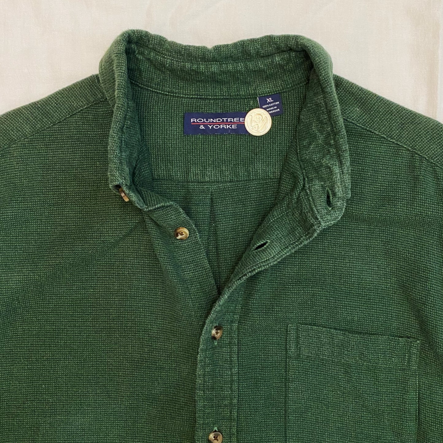 (XL) Green Button Up