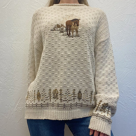 (XL) Vintage Knit Sweater