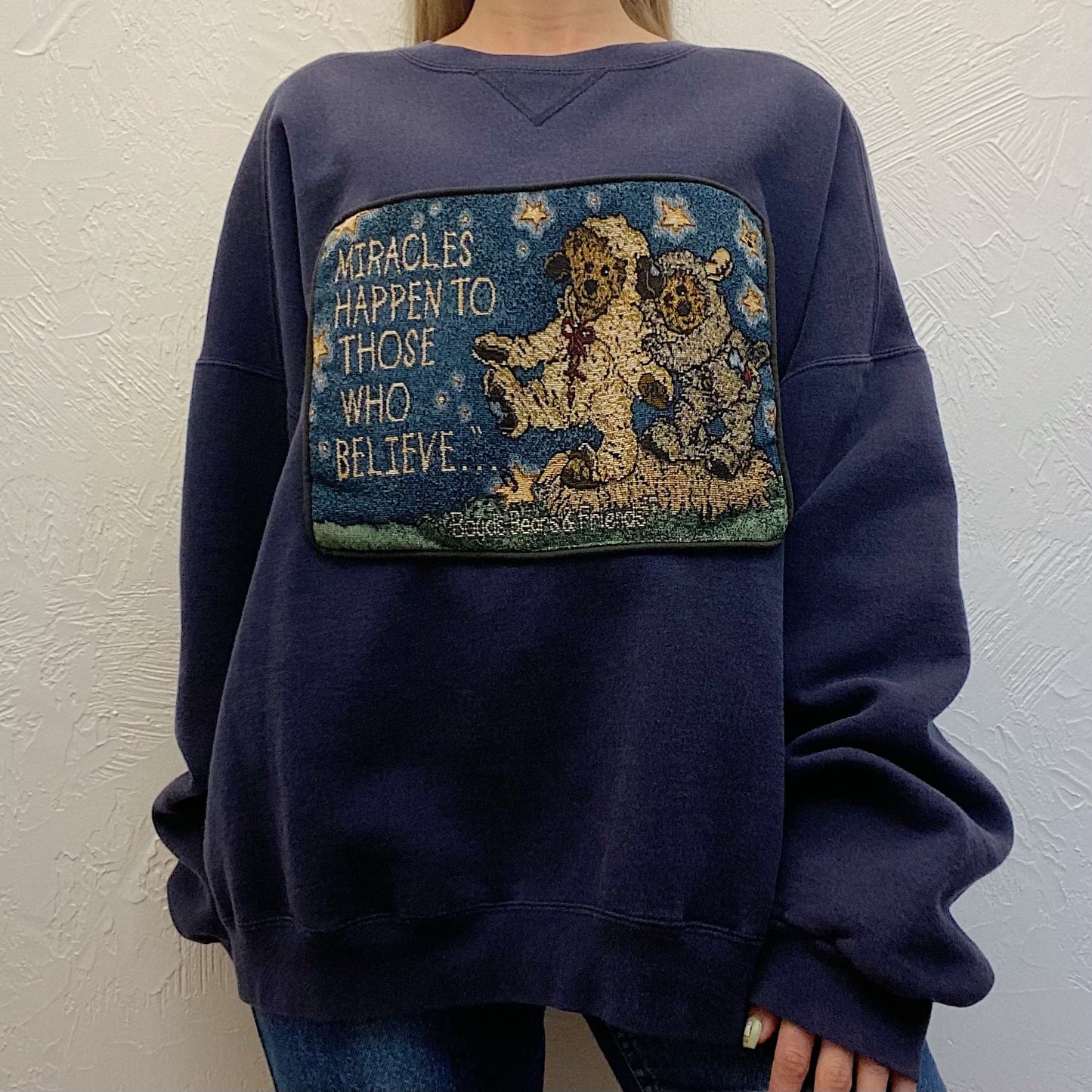 (XXL) Upcycled Teddy Sweatshirt