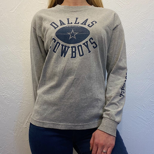 (XS) Gray Cowboys Top