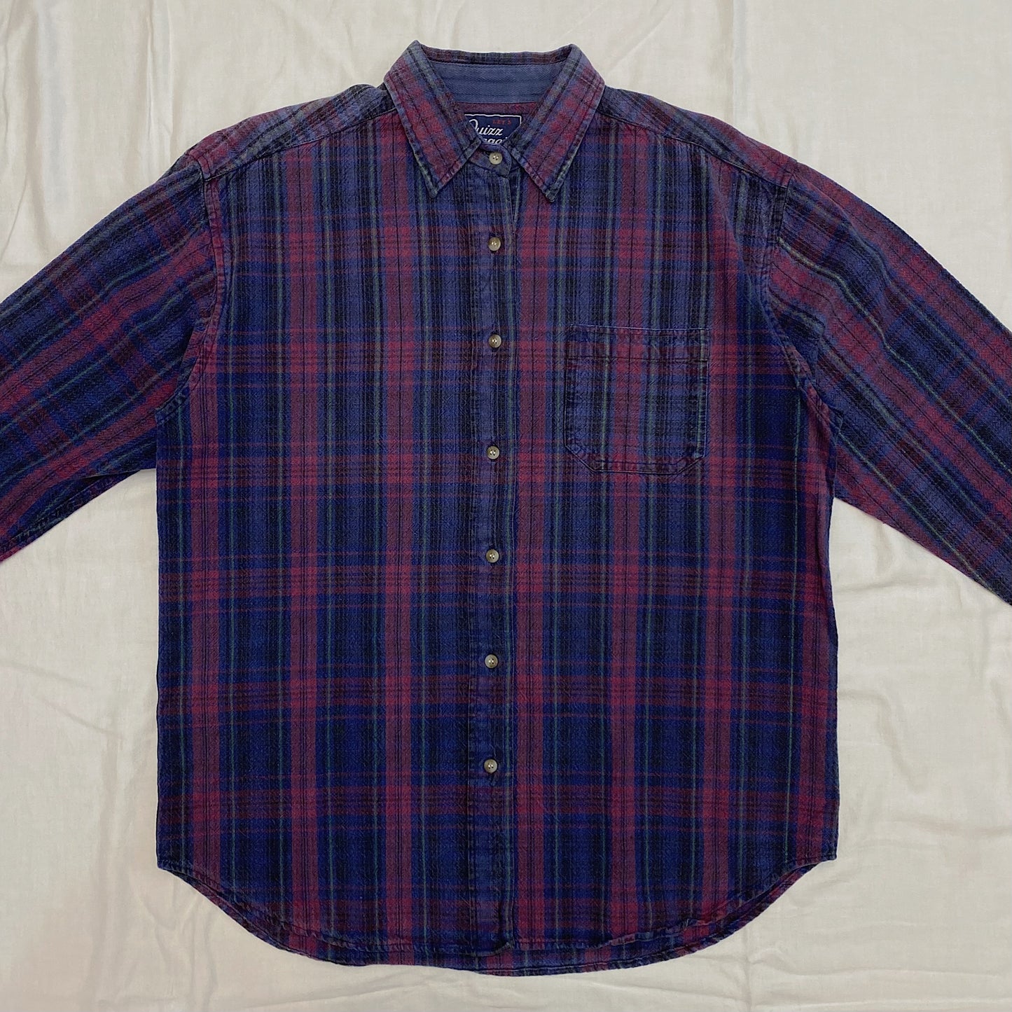 (L) Vintage Plaid Flannel