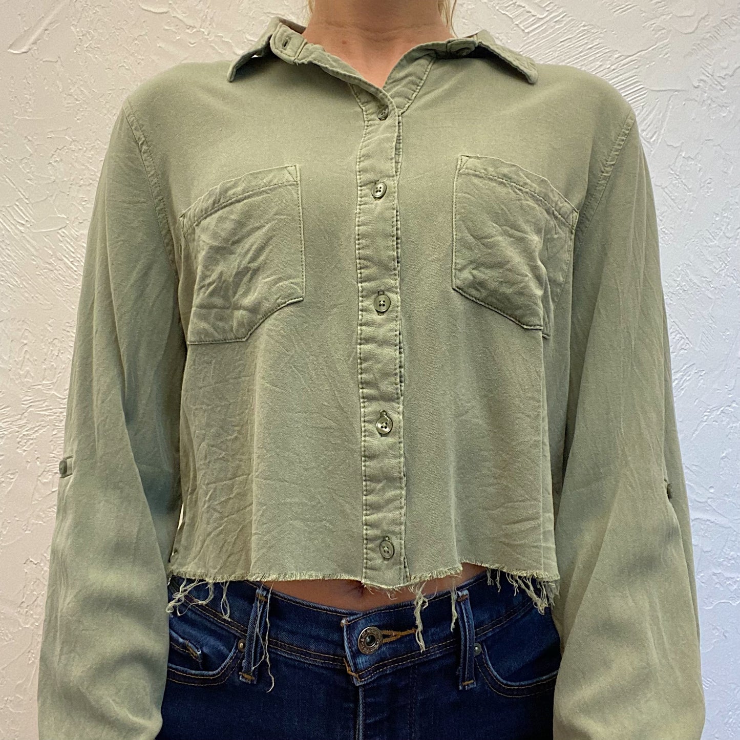 (M) Sage Green Top