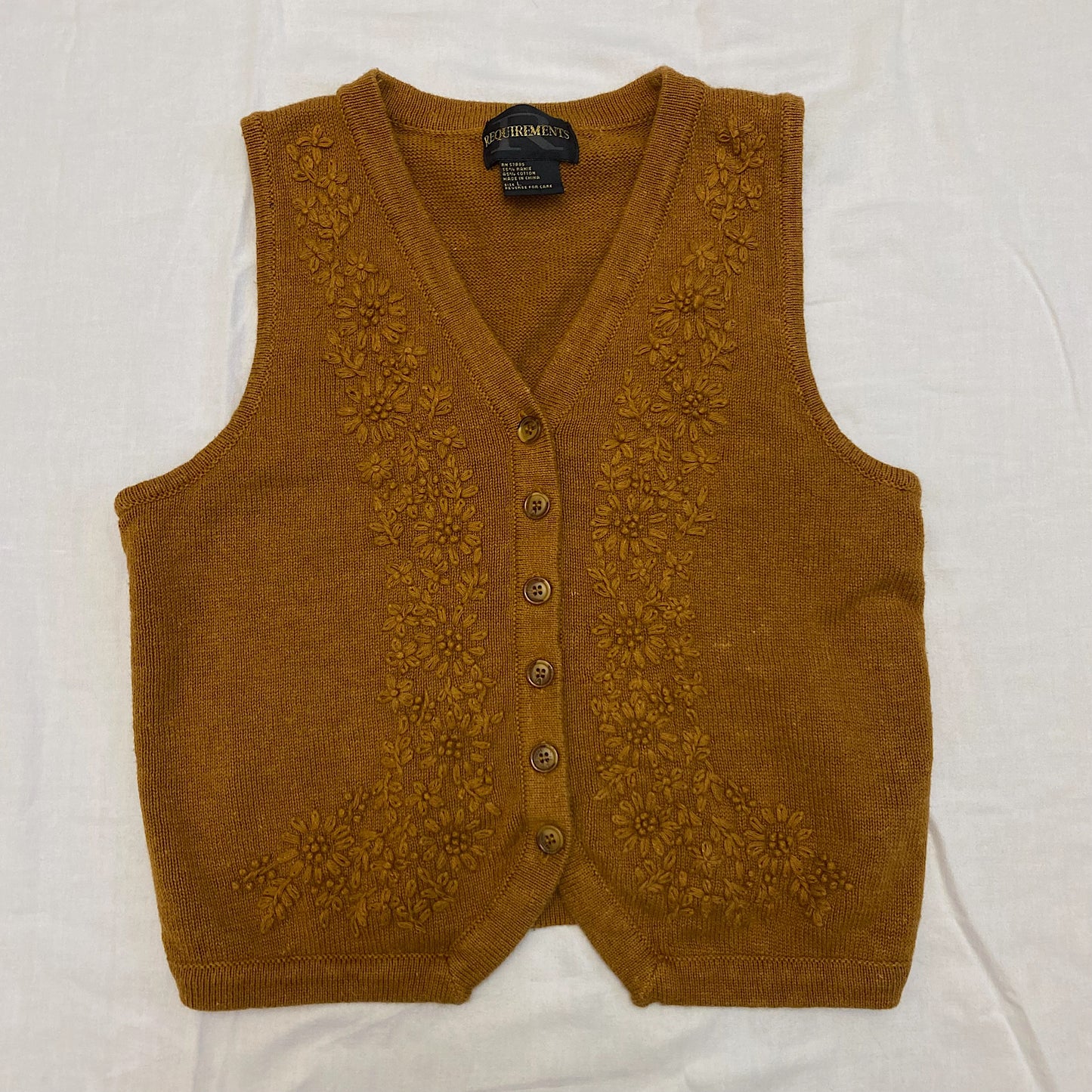 (L) Vintage Crochet Vest