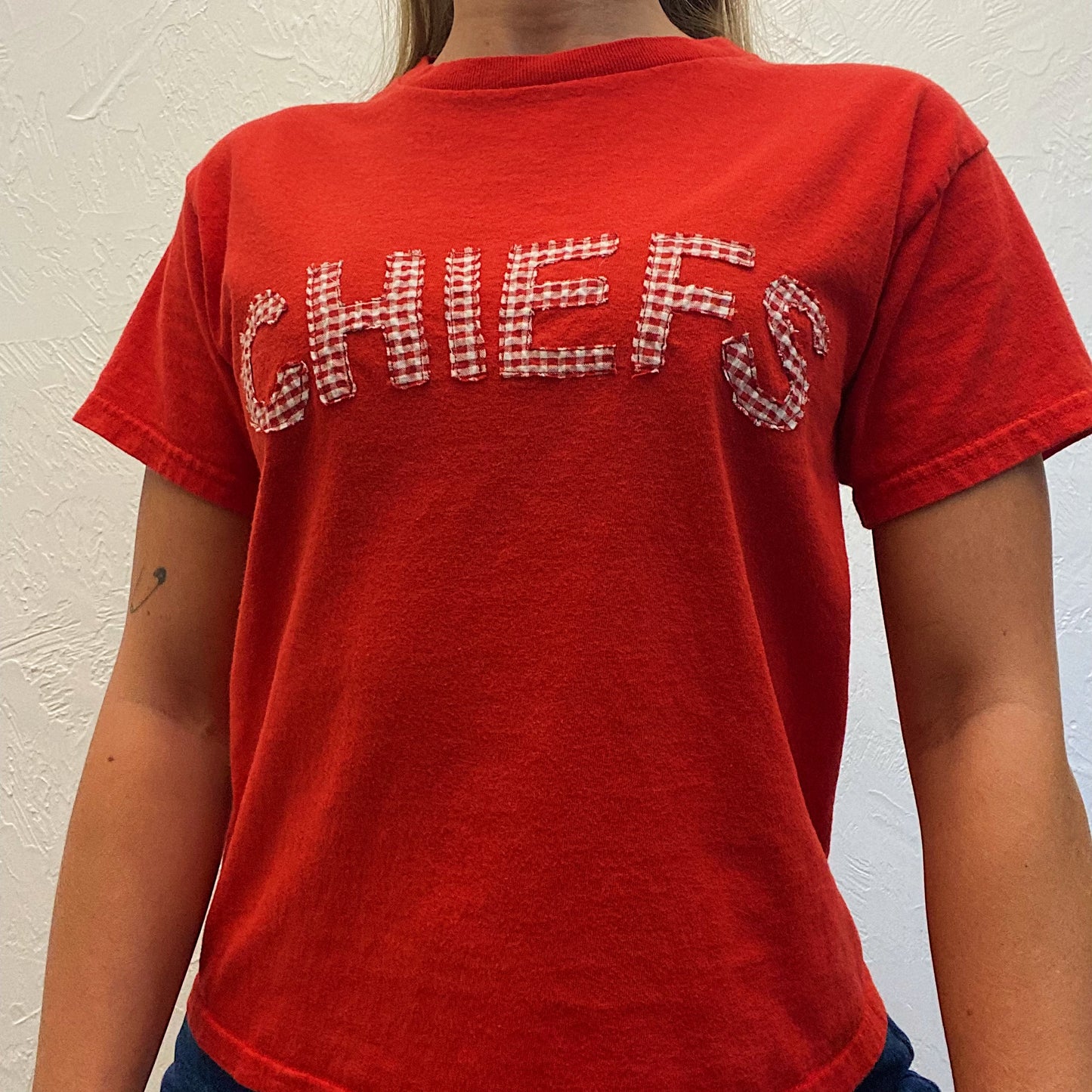 (S) Upcycled Chiefs Tee