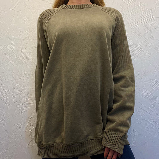 (L) Olive Green Sweater