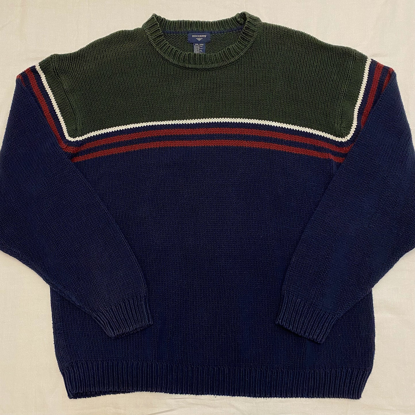 (XXL) Green Navy Sweater