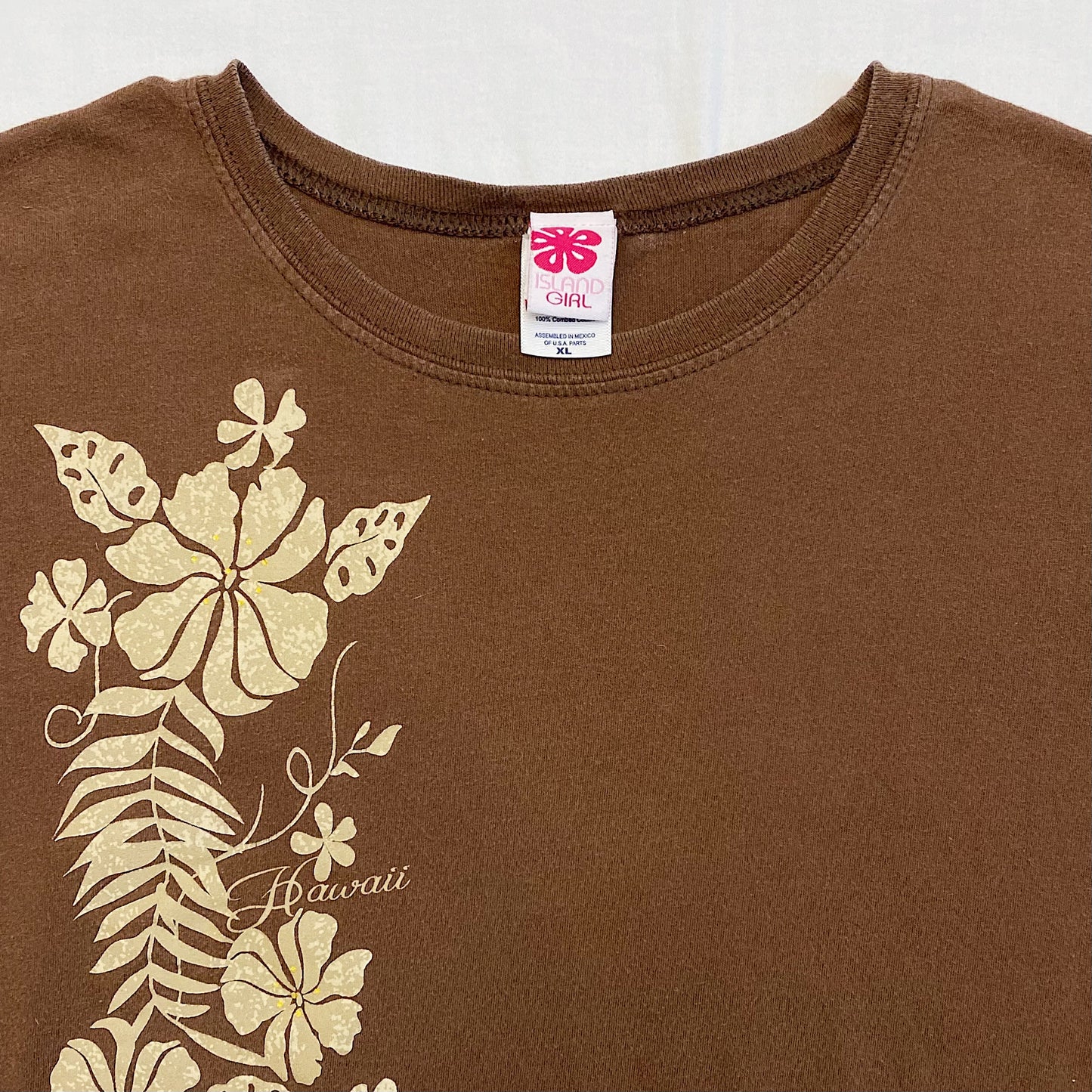 (XL) Brown Flower Top