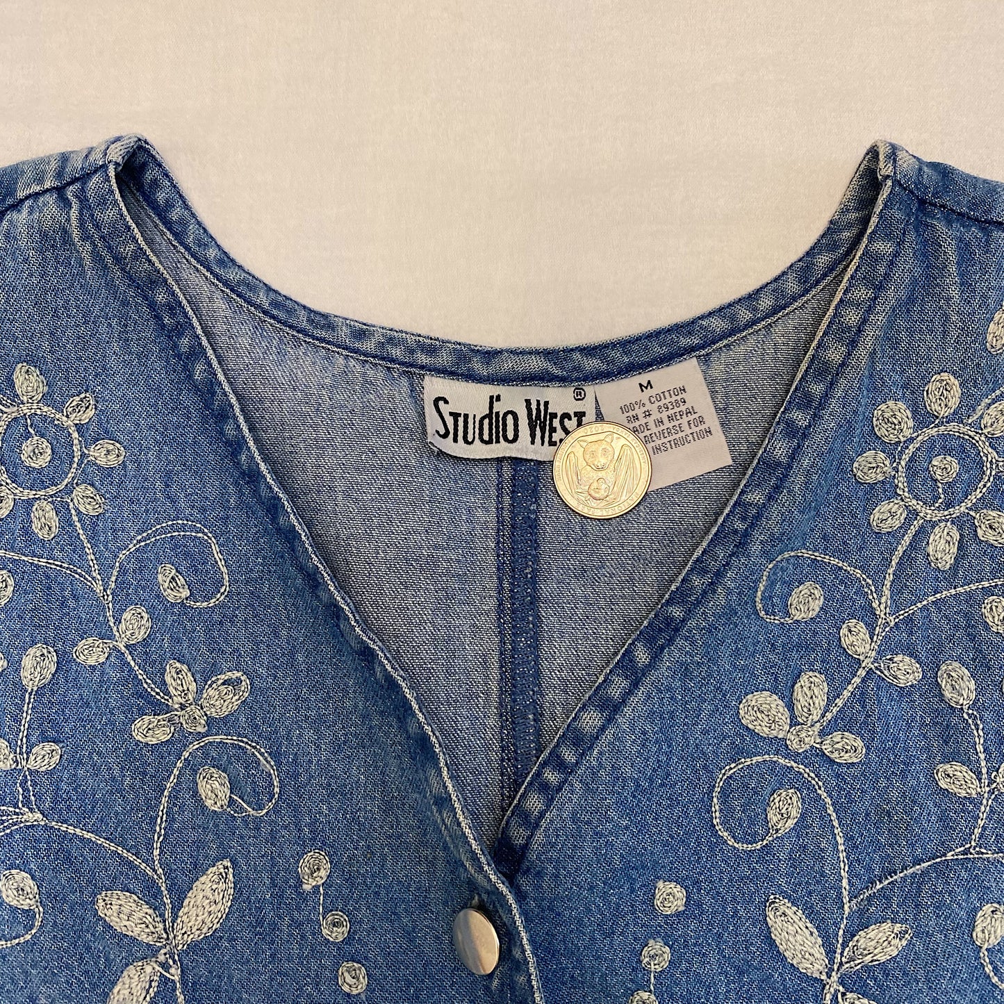 (M) Vintage Denim Vest