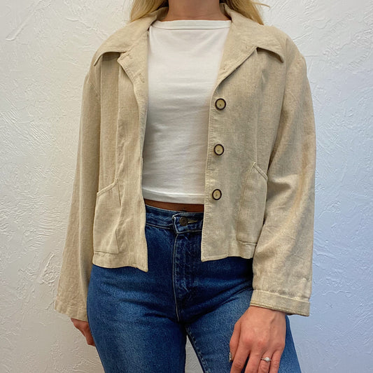 (M) Vintage Linen Blazer