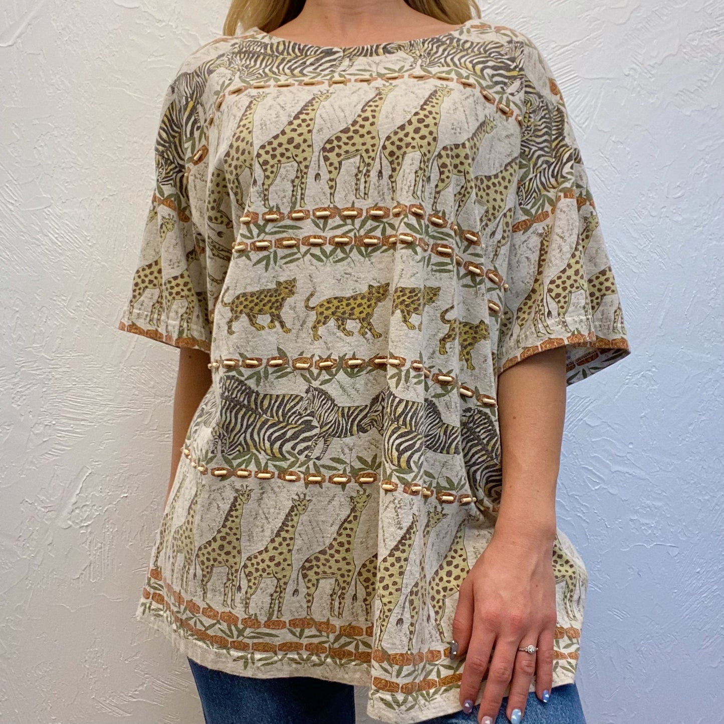 (3XL) Vintage Beaded Top