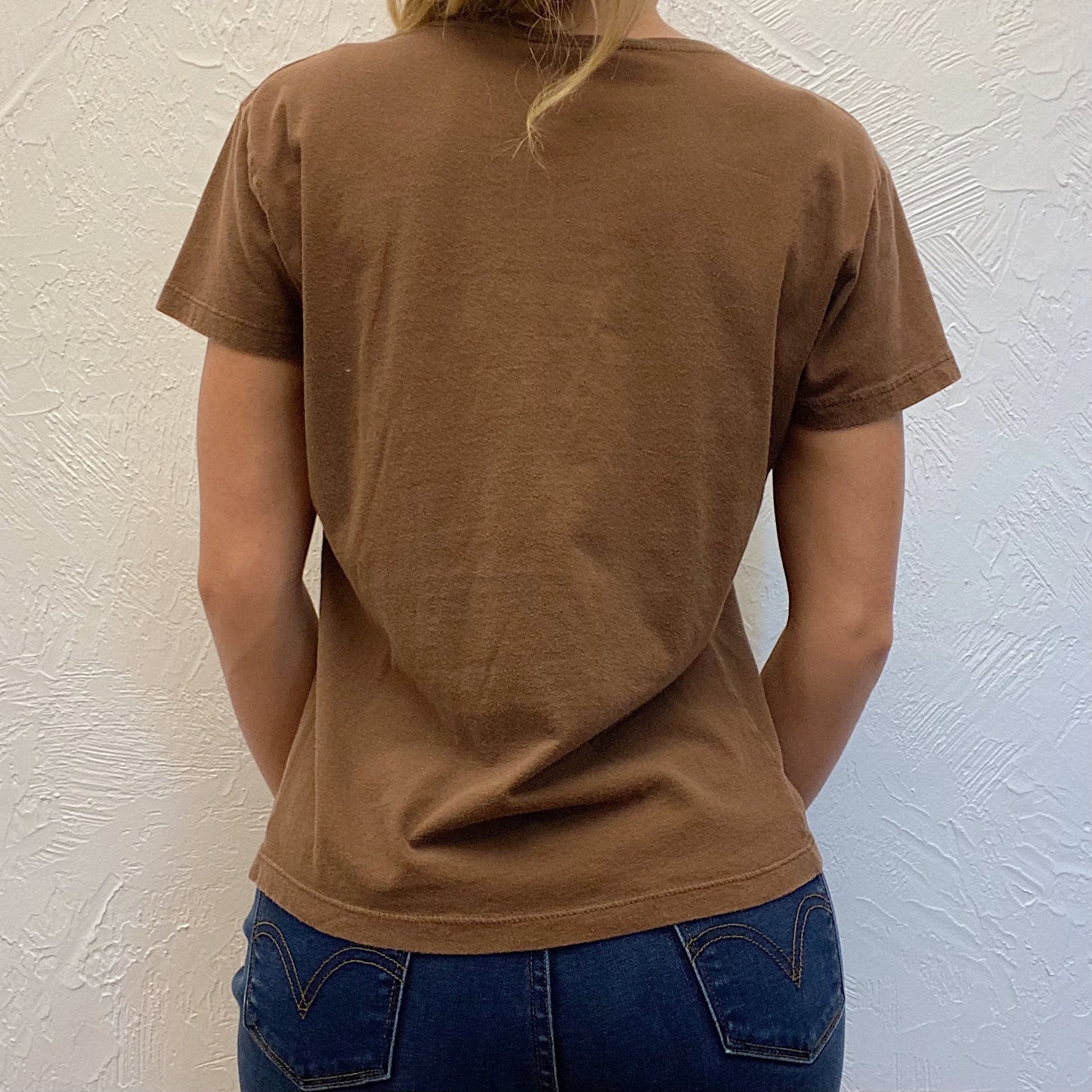 (XL) Brown Flower Top