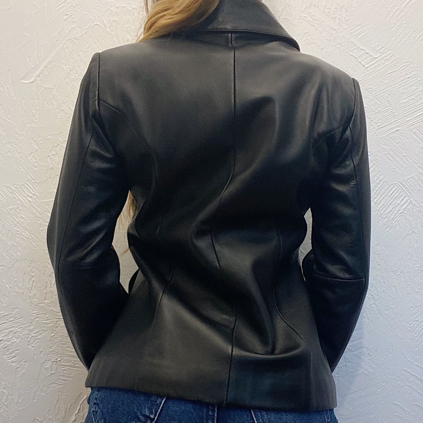 (XS) Vintage Leather Jacket