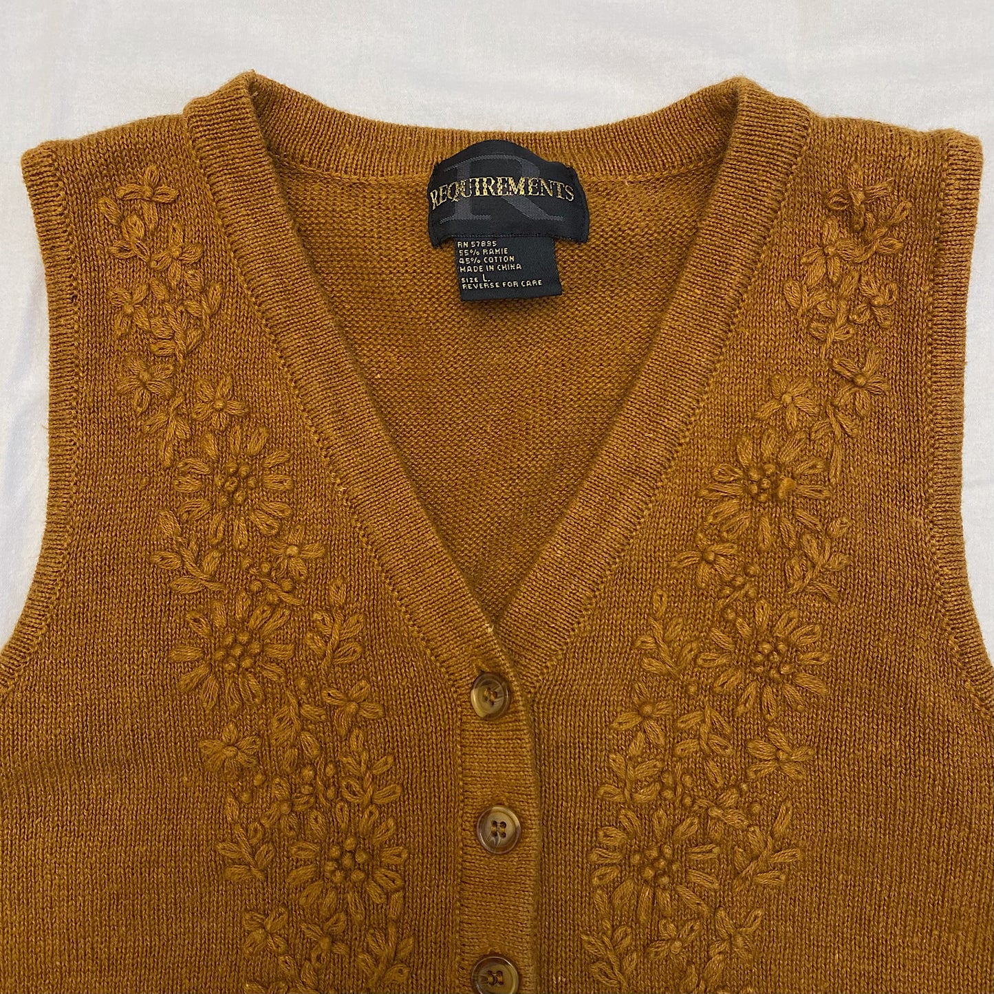 (L) Vintage Crochet Vest