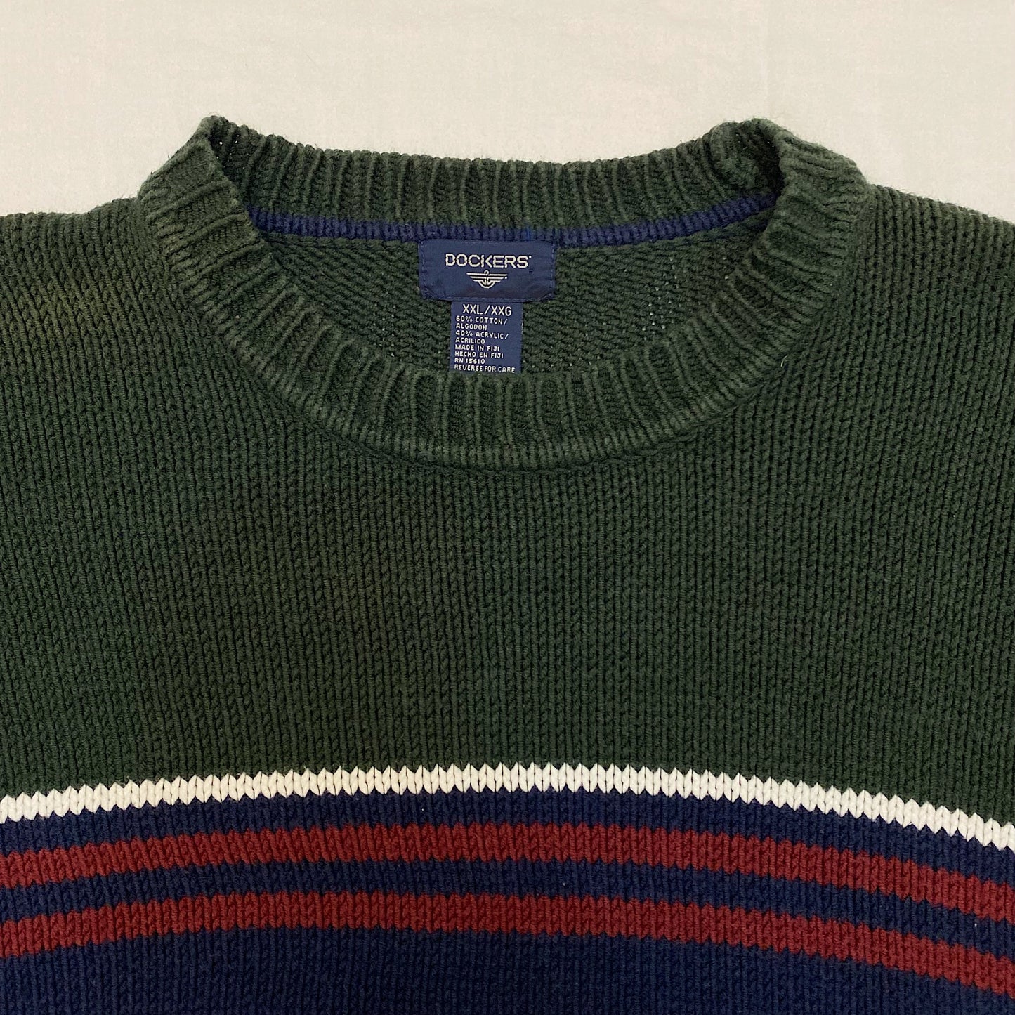 (XXL) Green Navy Sweater