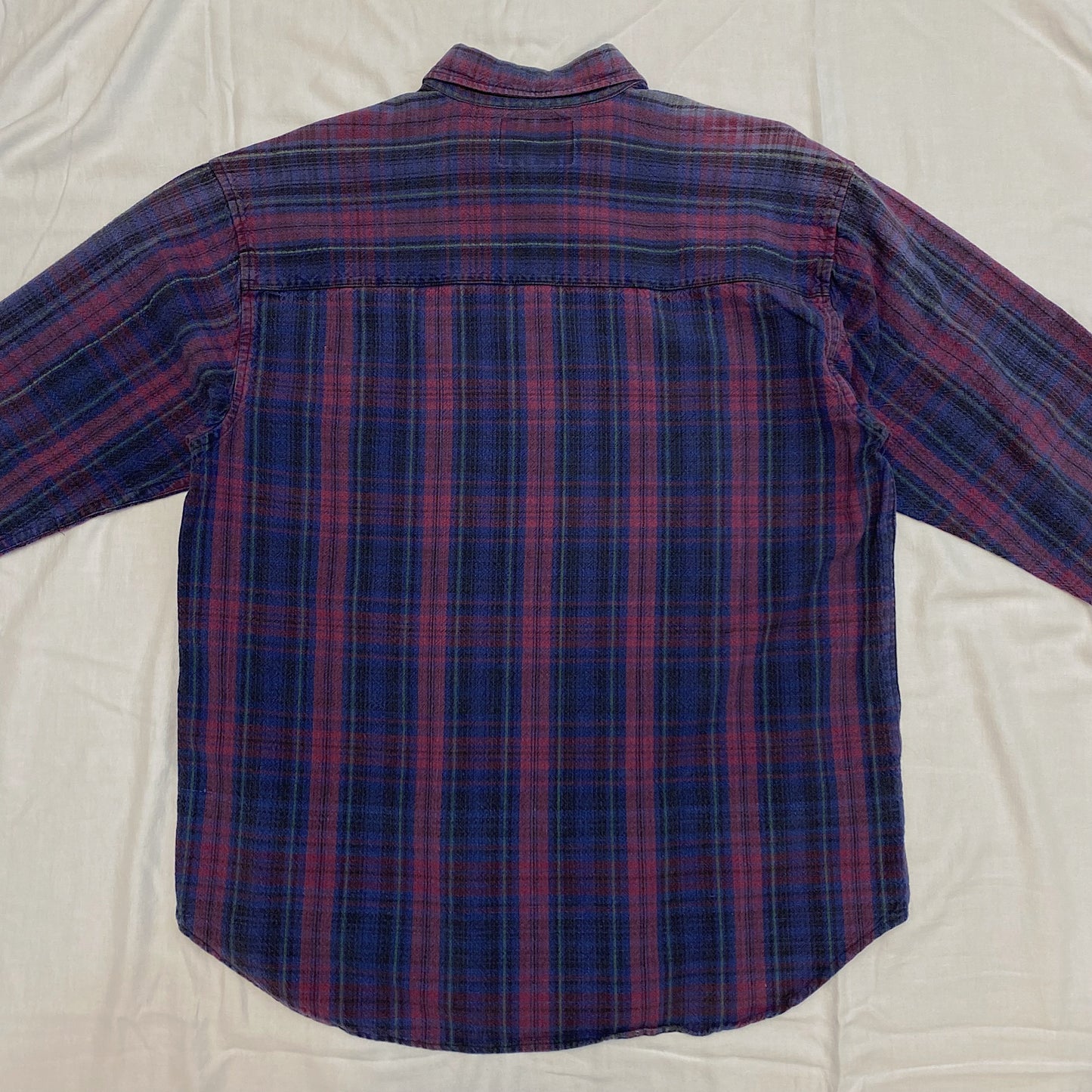 (L) Vintage Plaid Flannel