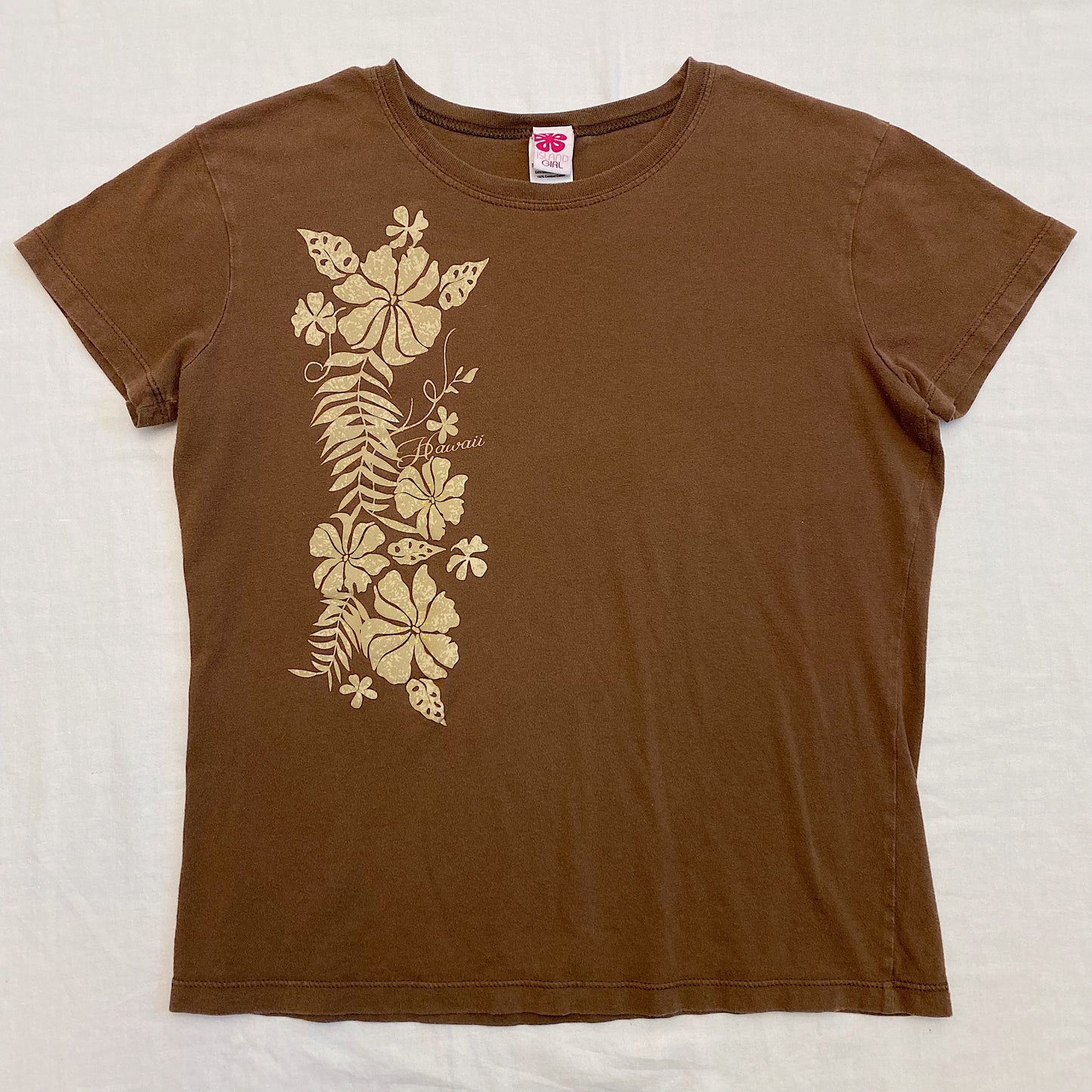 (XL) Brown Flower Top