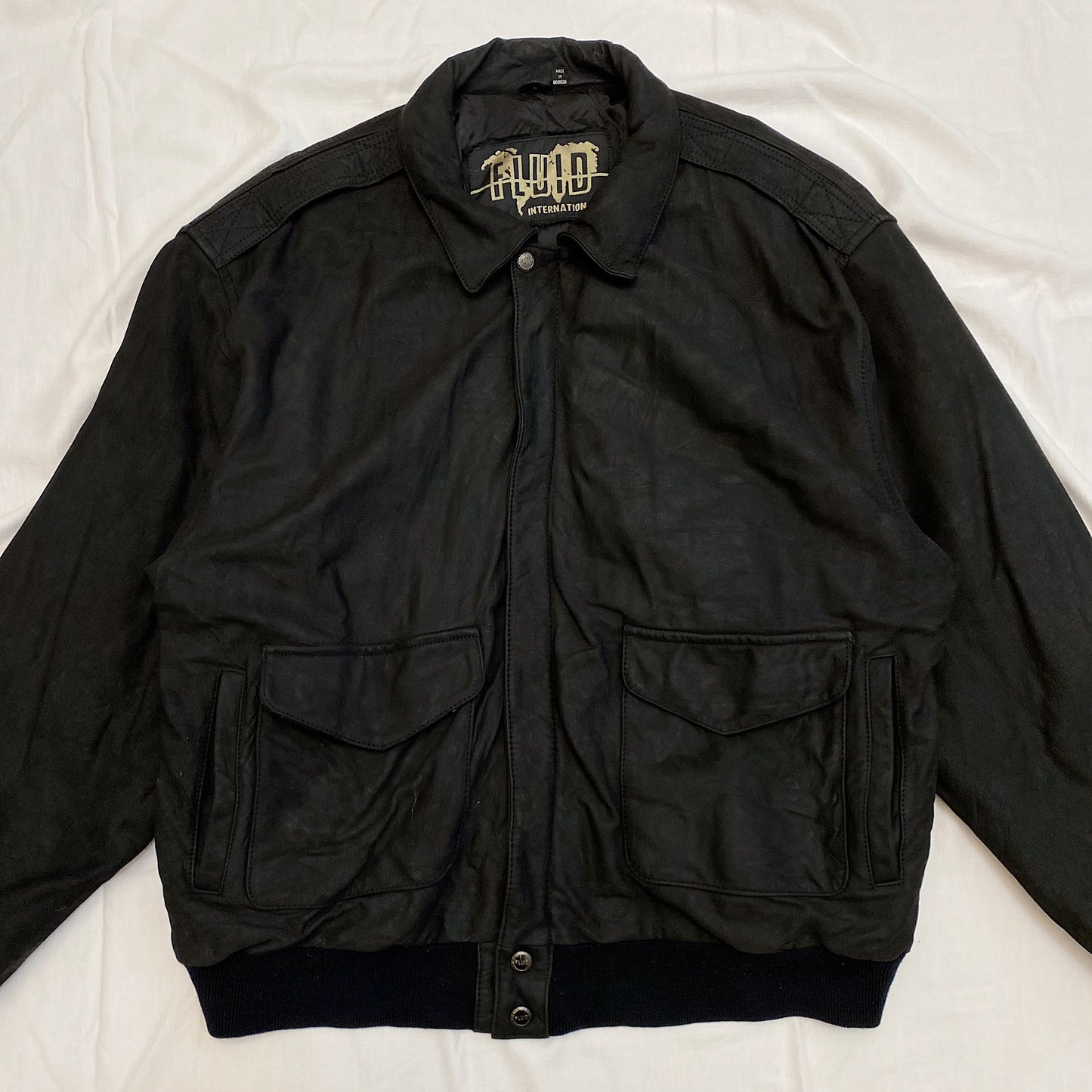 (L) Vintage Harley Coat