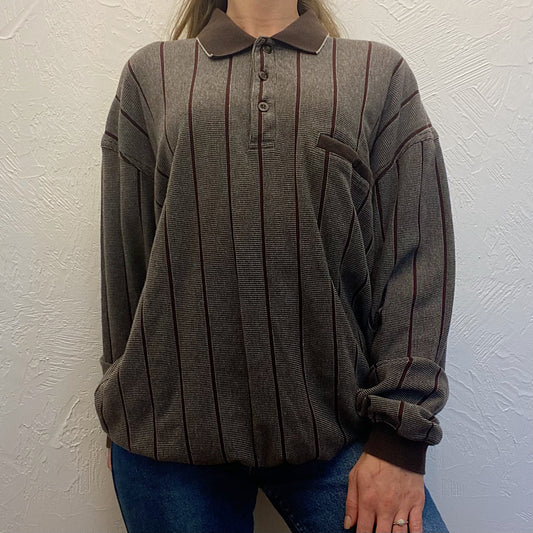 (XL) Vintage Brown Sweatshirt