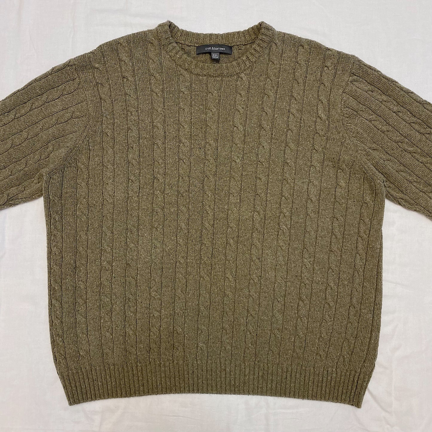 (XXL) Vintage Oatmeal Sweater