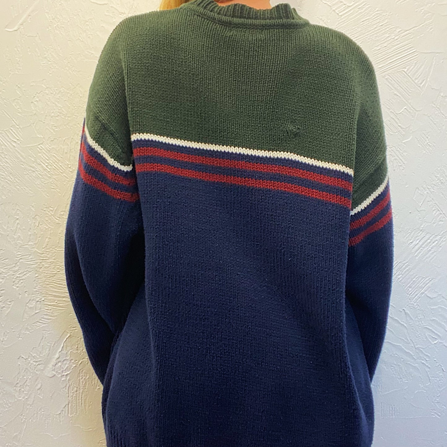 (XXL) Green Navy Sweater