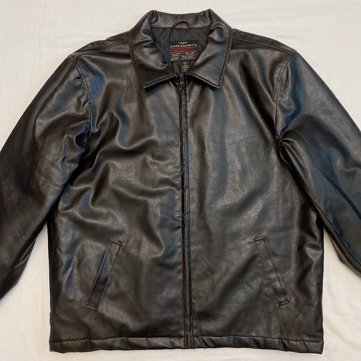 (L) Vintage Leather Jacket