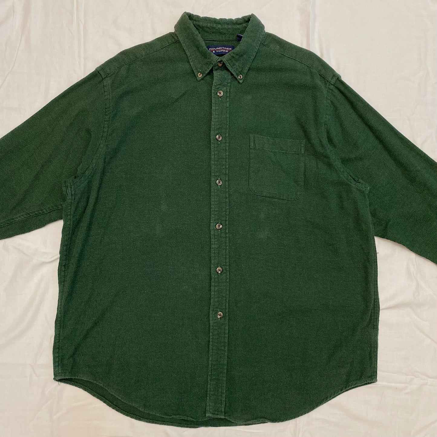 (XL) Green Button Up