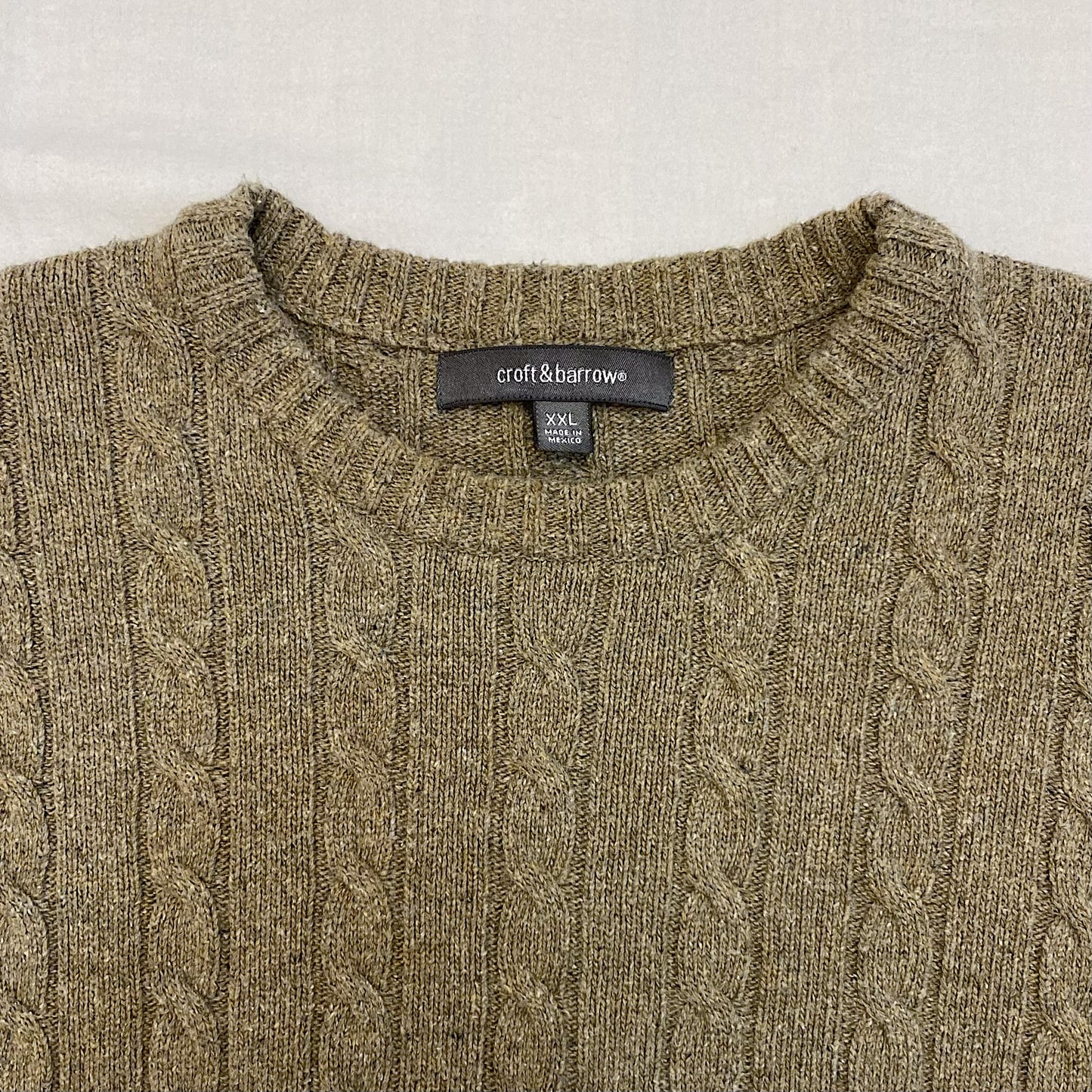 (XXL) Vintage Oatmeal Sweater