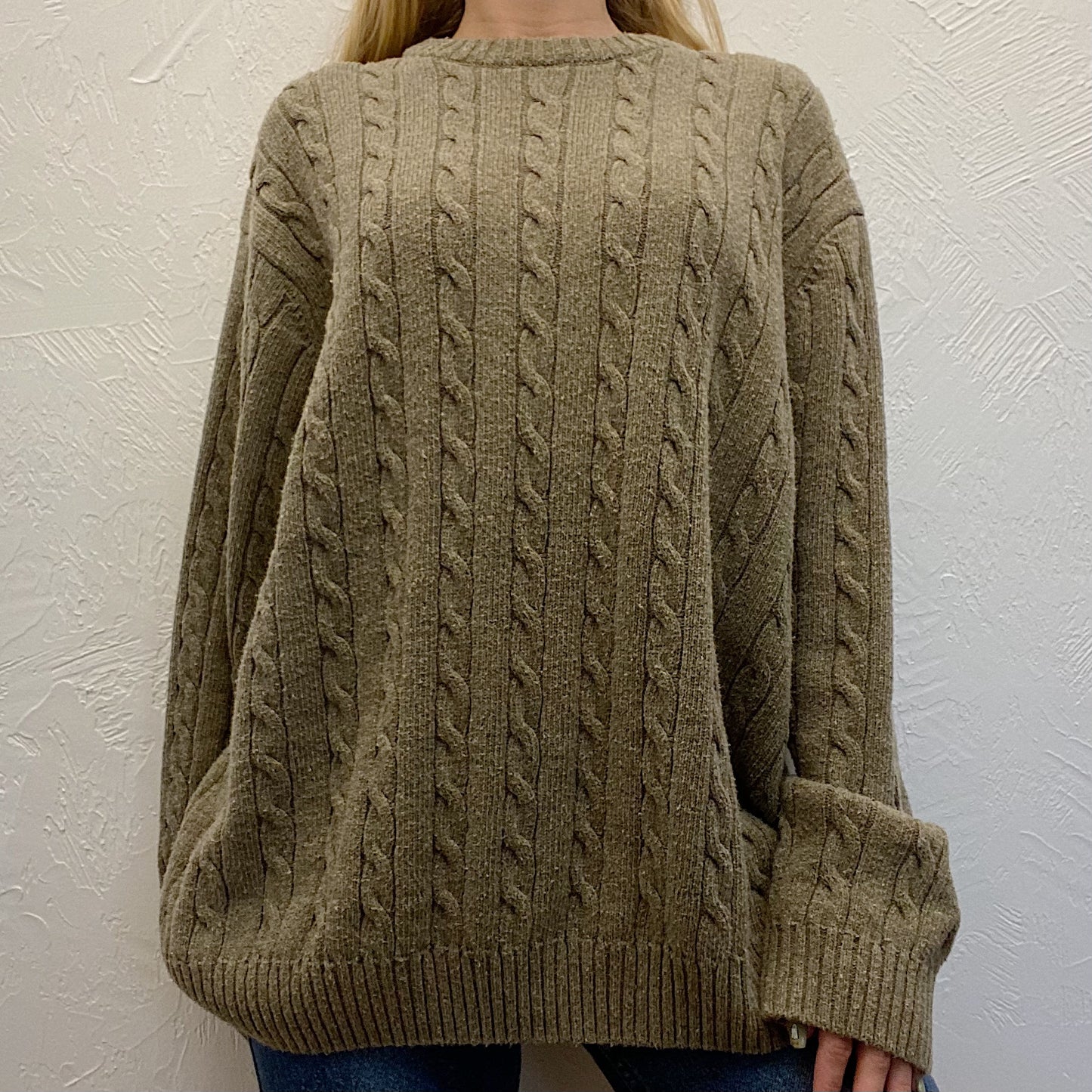 (XXL) Vintage Oatmeal Sweater