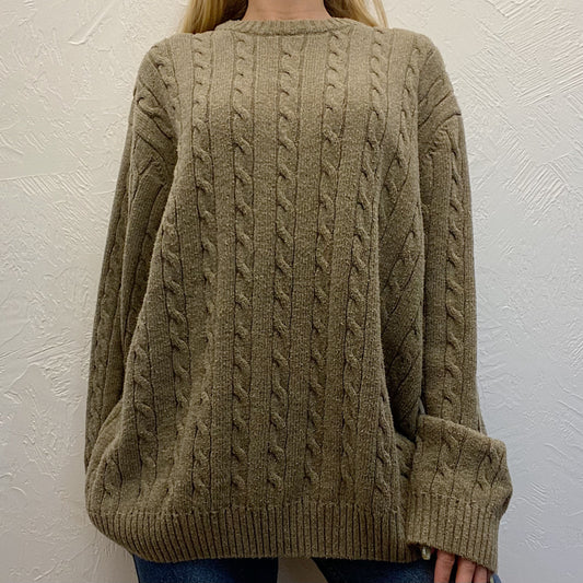 (XXL) Vintage Oatmeal Sweater