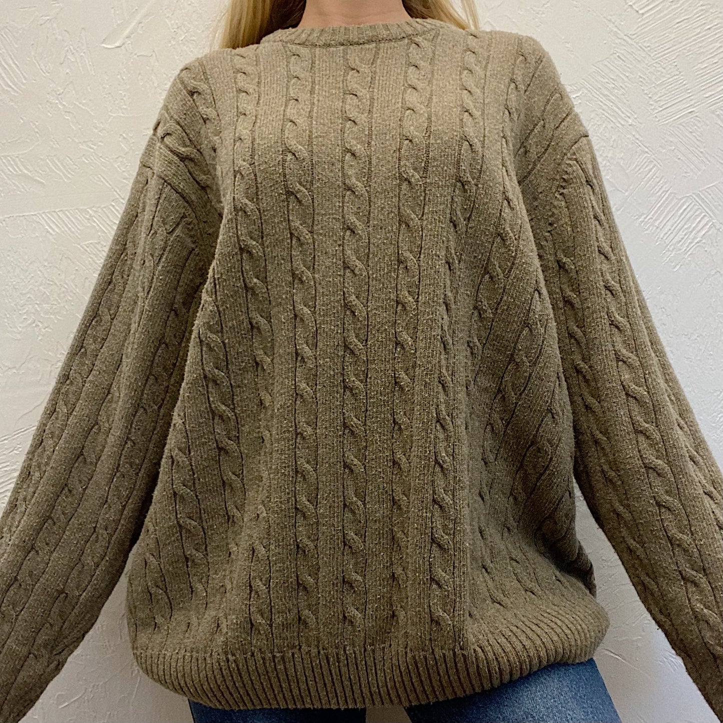 (XXL) Vintage Oatmeal Sweater