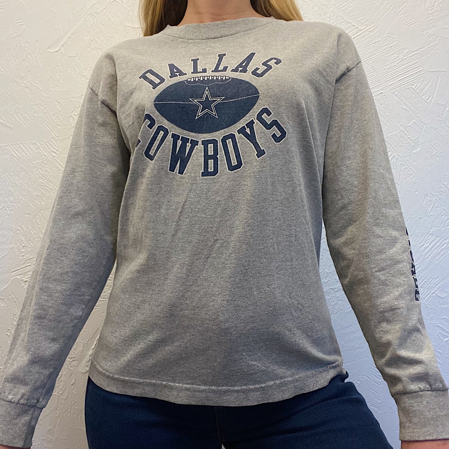 (XS) Gray Cowboys Top