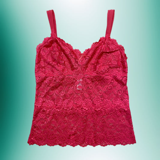 (L) Pink Lace Cami